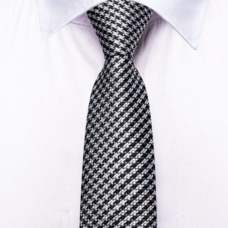 Dubulle Ties for Boys Self Tie Silk Paisely Striped Kids Necktie and Pocket Square Set for Age 8-11 - Image 3